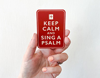 "Keep Calm & Sing a Psalm" Sticker Design