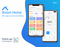 Smart Home. Mobile app design.
