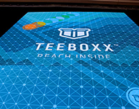 Teeboxx brand identity and environmental design