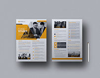 Case Study Brochure Template Design