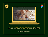 Luxury Watches Website UI Design