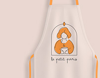 Logo and identity coffee shops Le petit Paris