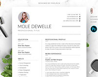 Free Resume Templates – Free PSD Download