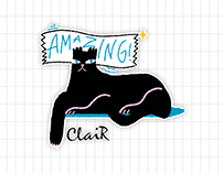 Clair Stickers