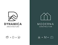 Разработка 4х вариантов лого для арх. фирмы