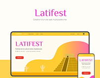 Design d'un site de festival responsive - Latifest
