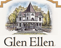 Glen Ellen Winery Label Illustrated by Steven Noble