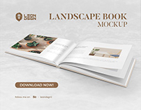 FREE LANDSCAPE BOOK MOCKUP