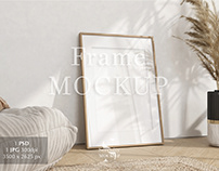 Single Frame on Floor | Frame Mockup