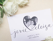 Jevie & Cleiza Save The Date Card