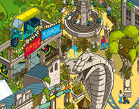 Chessington World of Adventures Theme Park Map