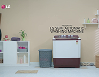 LG Semi Automatic Washing Machine: Bigger Spin Basket