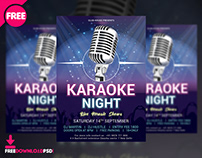 Karaoke Night Flyer Free PSD