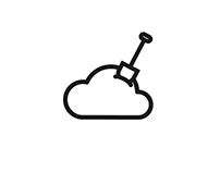 Cloud engineering logo concept