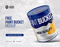 Free Paint Bucket Mockup