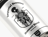 Imperial Brewers Packaging Design & Illustration