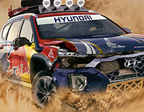 2019 Dakar Rally Hyundai Santa Fe (inc Video)