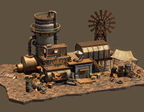 Wasteland Armory Shop 3D Modelling