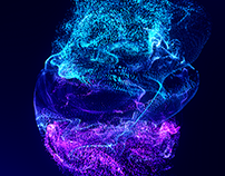 Dot planet 2019 -blue purple-
