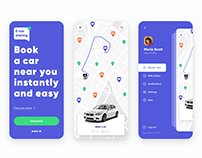 Car Sharing Mobile App, UI/UX Design