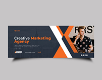 Creative Marketing facebook cover Design - Web banner