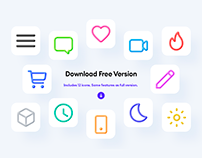 Freebie - 12 Front 3D Icons - PSD & PNG