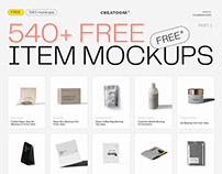 540 Free item mockups