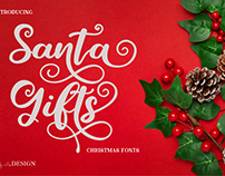 Santa Gifts Christmas Font