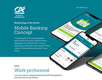 Credit Agricole - Mobile banking concept