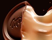3D illustration of milka chocolate