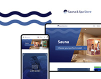 Sauna & Spa Store - Web design