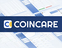 Coincare — Cryptocurrency Wallet (UX/UI, Design System)
