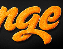 'Orange' Type Illustration