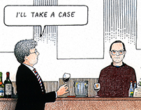 S.F. PACIFIC WINE COMPANY Wine Cartoons