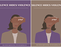 silence hides violence #oneperday2022 DVB102