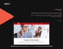 Sample design of the Novin Polymer Company website