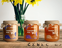 Honey jar labels (school project)