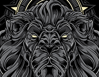 The King | Lion Vector Illustration