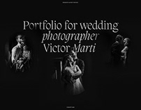Portfolio for a wedding photographer