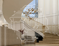 Elegant Stair Design for a Villa