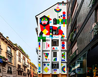 INCEPTION, WALL PAINTING IN MILAN, FOR NAPAPIJRI [2019]