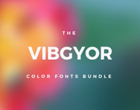 The VIBGYOR Color Fonts Bundle: 85+ Unique Color Fonts