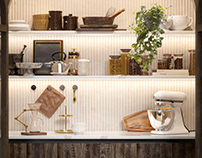 Milano Minimal Luxury Kitchen CGI