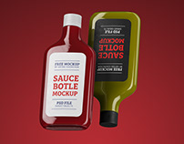 FREE Sauce Bottle Mockup