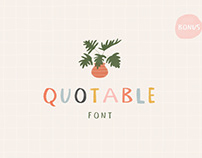 Quotable Font | SVG Color Font