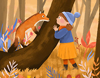 Fox and a girl