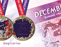 Sagittarius running medal