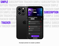 Subscription Tracker App Concept