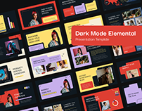 Dark Mode Elemental Presentation Template