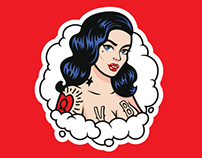 Pin-up Stickers